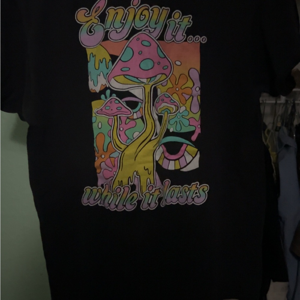 Black Graphic Short Sleeve Tee
